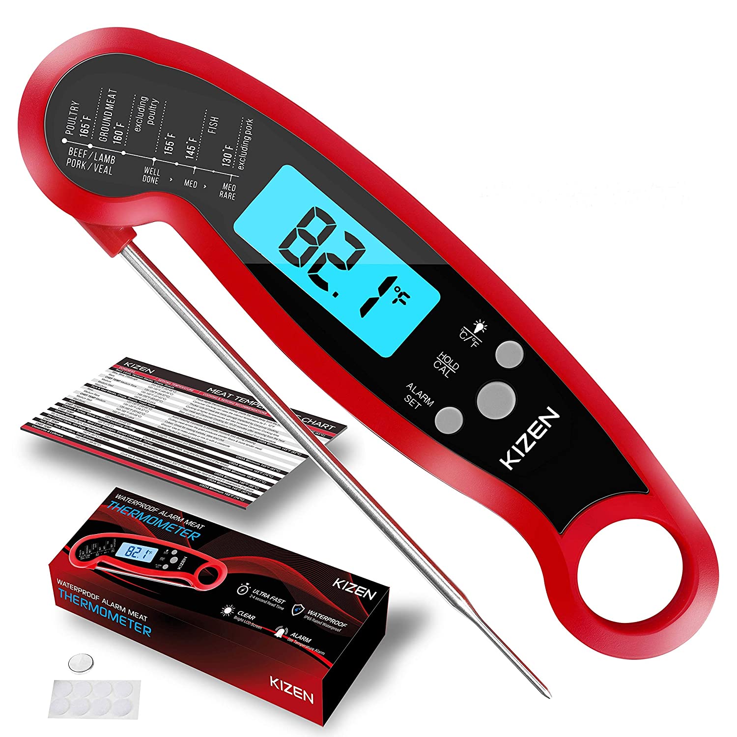 Barbecue Meat Instant Read Thermometer For Oven Thermomet Digital Food Thermometer For Kitchen Outdoor Cooking BBQ And Grill
