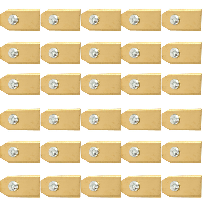 0.75MM Titanium Coated stainless steel Lawn Mower Blade Replacement + Screw Parts for Husqvarna Automower 30/50/100pcs