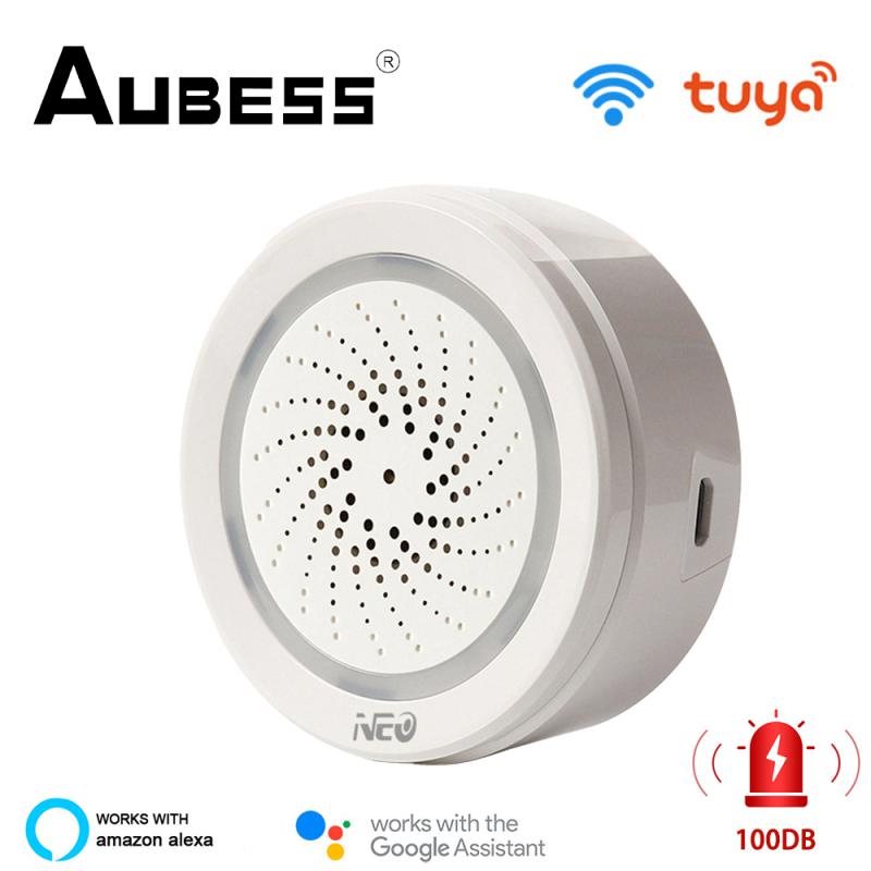 Tuya Smart Life WiFi USB Siren Alarm Detector Sensor Wireless Sound Light Alarm