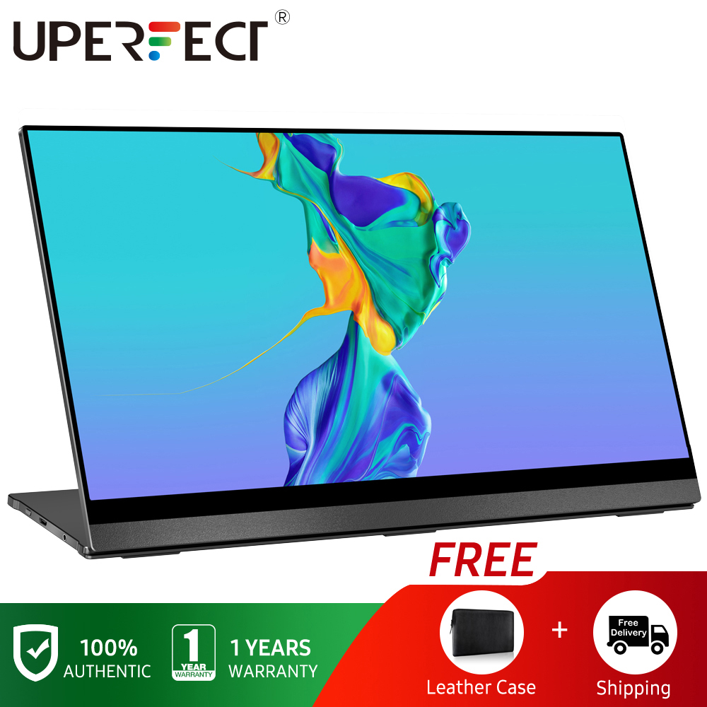 UPERFECT 4K Portable Monitor Touchscreen Gravity Sensor Automatic Rotate 15.6'' Slimmest 10-Point Touch UHD 3840x2160 Display