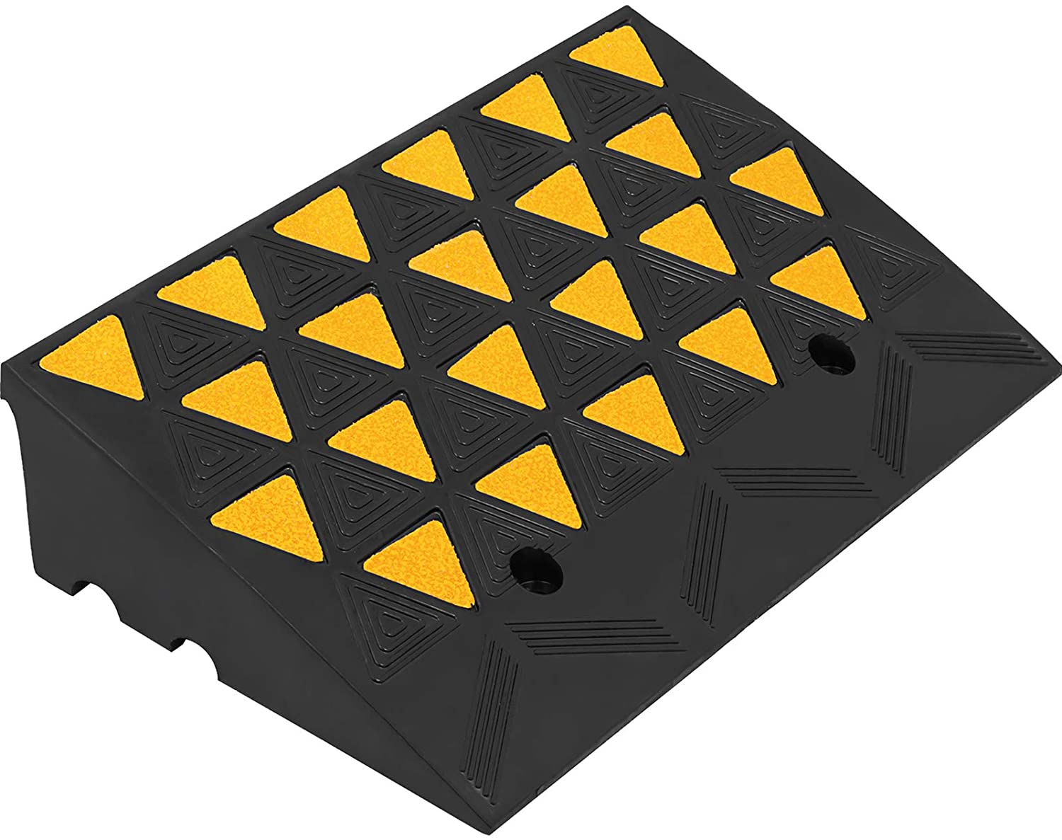 11000lb Rubber Curb Ramp 23.6''x13.8''x6'' Heavy Duty Industrial Curb Ramp