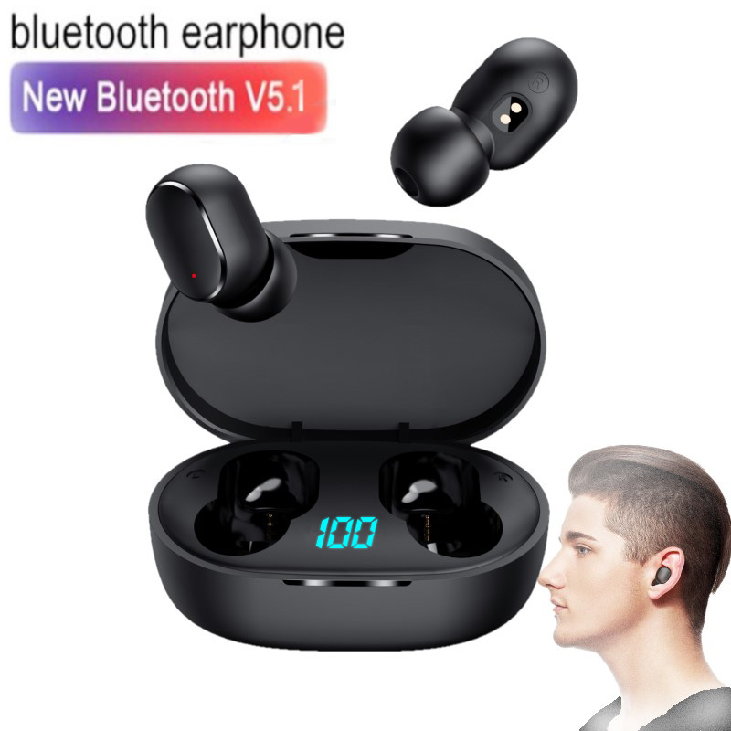 TWS E6S Bluetooth Earphones Wireless Earbuds For Xiaomi Redmi Noise Cancelling Sports Headsets With Microphone fone Headphones