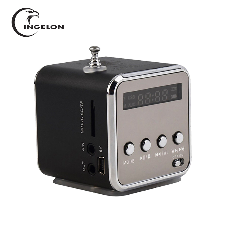 Portable FM Radio with Micro SD / USB /TF Bluetooth receiver MP3 Music Player Built-in LINE IN audio interface Speaker LCD Stere
