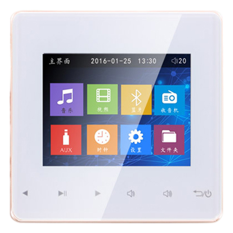 Bluetooth Smart Control Music System Ceiling Speaker Modules Home Audio System Digital Stereo Amplifier in Wall for el