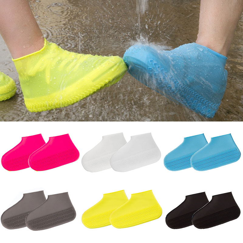 Boots Silicone WATERPROOF SHOE COVER Reusable Rain Shoe Covers Unisex Shoes Protector Anti-slip Rain Boot Pads For Rainy Day New