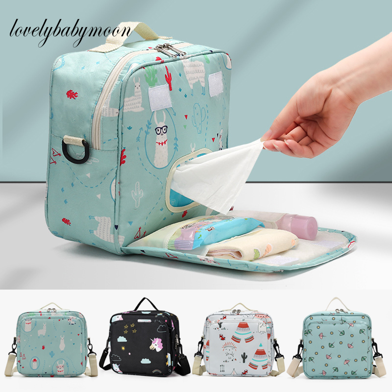 Baby Nappy Storage Bin Baby Diaper Organizer Reusable Wipes Bag Caddy Basket Wet Dry Bag Mummy Storage Bag Travel Nappy Bag