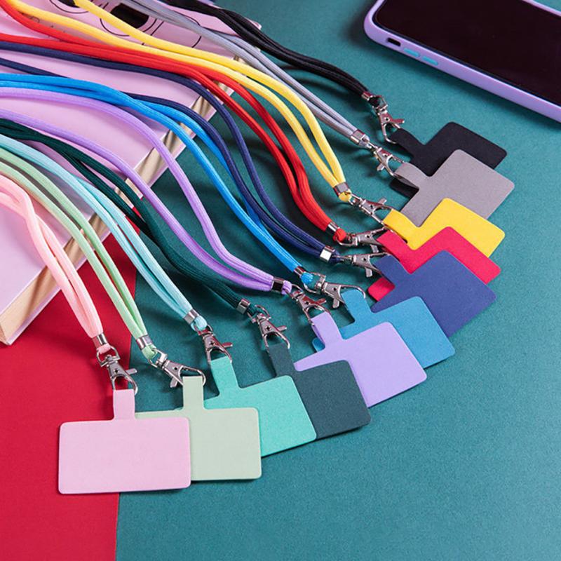 Universal Phone Lanyard Card Fixed Mobile Phone Shell Colorful Neck Cord Anti-lost Lanyard Strap Phone Safety Tether Adjustable