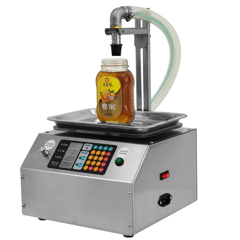 CSY-L15 Flow Weighing Type Fully Automatic Dispensing Filling Machine Honey Sesame Sauce Edible Oil Glue Viscous Liquid