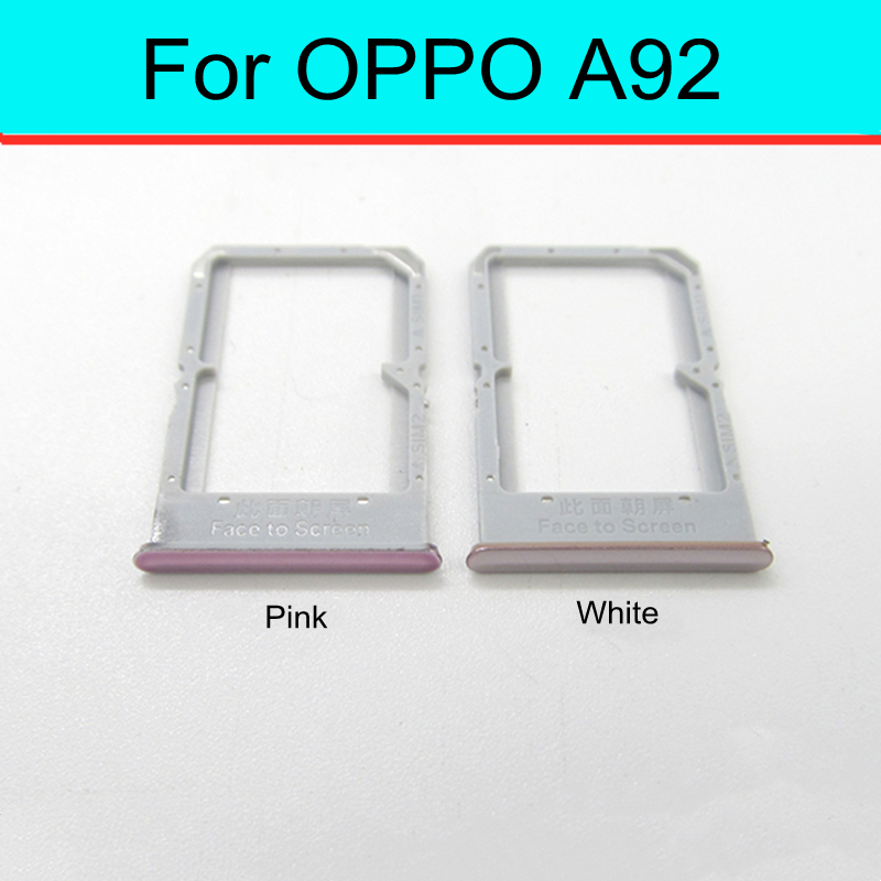 1pcs Sim Card Tray Holder For OPPO A92 Sim Micro Reader Card Slot Adapters Card Socket Repair Parts