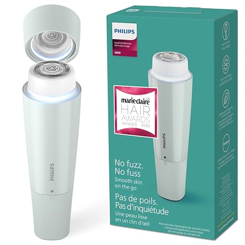 Philips Beauty Series 5000 Electric Shaver and Personal Groomer for Women, Cordless & Compact, Hypoallergenic Head, Gentle & Quick Hair Removal Easy Finishing Touch Ups, Mint Green, BRR474/00