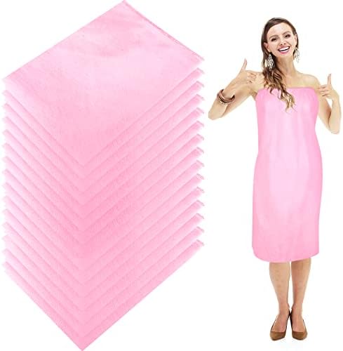 Yoiemivy Disposable Spa Wrap, Adjustable Non-Woven Bath Wrap Closure Disposable Robes for Women Salon Spa Sweat Steaming
