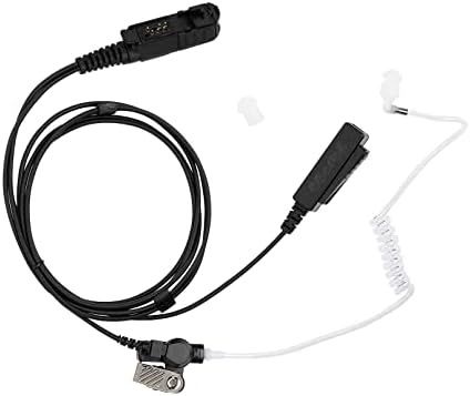 Two Way Radio Earpiece Compatible with Motorola XPR 3000 3000e 3300 3300e 3500 3500e Walkie Talkie Acoustic Tube Headset with Mic PTT