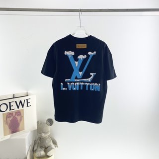 Louis Vuitton 2022 New Text Graffiti Print Short Sleeve T-Shirt – LSVT61