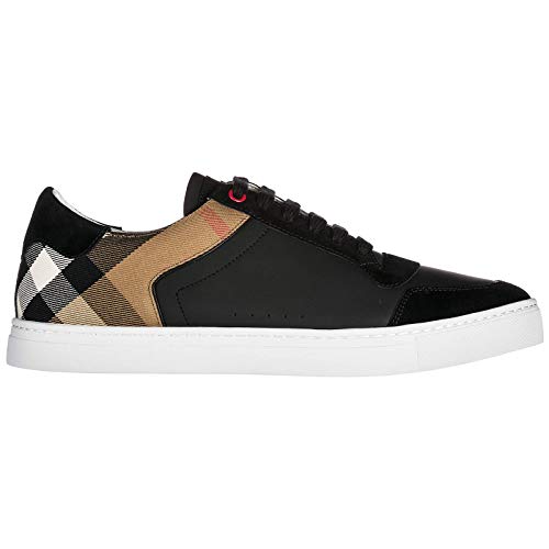BURBERRY LEATHER AND HOUSE CHECK SNEAKERS – BBR26