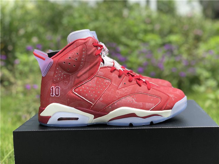PK AIR JORDAN 6 RETRO X SLAM DUNK VARSITY RED